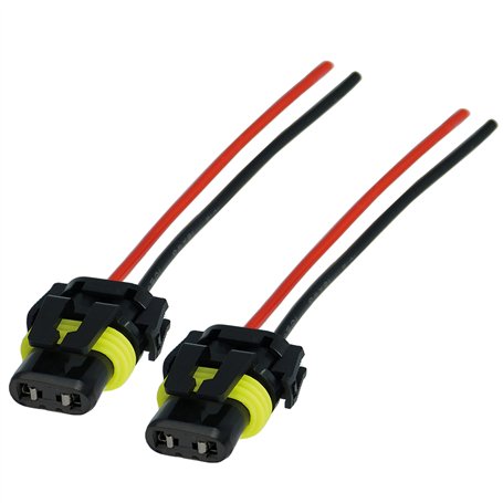 L & P Car Design Lot de 2 HB3 9005 Prise Phare Douille Ampoule HB3 Connecteur HB3 femelle Adaptateur HB3 pour Lampe Voiture Phar