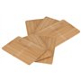 Lot de 6 planches à découper en bambou 22 x 14 cm - Planche de cuisine en bois - Tranche servier de cuisine - Planches naturelle