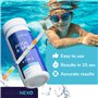 AQUANEXO Lot de 100 bandelettes de test pour piscine et spa 7 en 1, accessoire de piscine, testeur d'eau pour pataugeoire, teste
