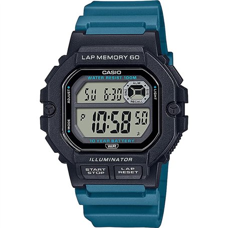 Casio Hommes Analogique-Numérique Quartz Montre avec Bracelet en Acier Inoxydable