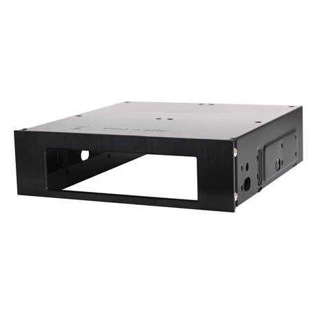 SilverStone SST-FP55B - Adaptateur de baies panneau frontal en aluminium 5.25 pouces vers 3.5 pouces + 2x 2.5 pouces