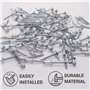SKIR'CO (300 pièces) Rivets aveugles à tête fraisée en aluminium 4,8 x 10 mm Mandrin en acier, rivets pop