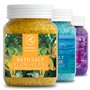 Sels de Bain Set 3x400g de Lavande - Sea Breeze - Ylang-Ylang - Naturelle - Idéal pour Bien Dormir - Soulagement du Stress - Bai
