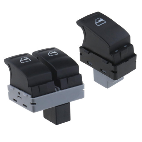 Lot de 2pcs Interrupteurs de Commande de Vitre Électrique de Voiture Avant Gauche Droite Compatible avec Transporter T5 T6 7E095