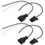 EMSea 2 Ensemble Câble de Prise Mâle et Femelle à 2 Broches Compatible avec VW Compatible avec Audi Automobile Prise de Harnais