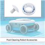 EMSea Lot de 12 Accessoires pour Nettoyeur de Piscine Robot de Nettoyage de Piscine Roulements à Billes en Plastique C60 Boulons