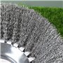 YINETTECH Brosse à mauvaises herbes en fil d'acier fin de 20,3 cm, tête de coupe pour tondeuse à gazon, plateau de désherbage po