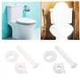 VGOL 4 Jeux de Vis Fixation de Siège de Toilette Vis de Boulon de Charnière de Siège de Toilette Remplacement Universel avec Écr