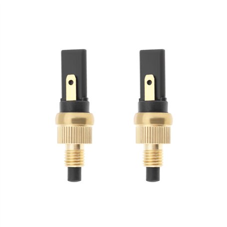 VGOL Lot de 2 Feux de Freinage pour Moto Coque en Cuivre de 6 Mm Feux Arrière Interrupteurs de Frein Avant Et Arrière Bouchons C