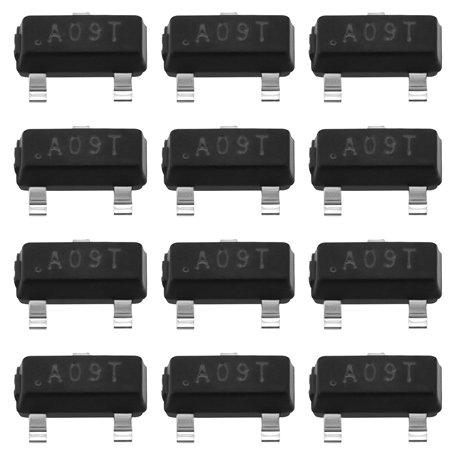 VGOL 50PCS AO3400 A09T 5.7A 30V N-canal P-canal Mode d'amélioration Transistor à Effet de Champ Compatible avec Transistor MOSFE