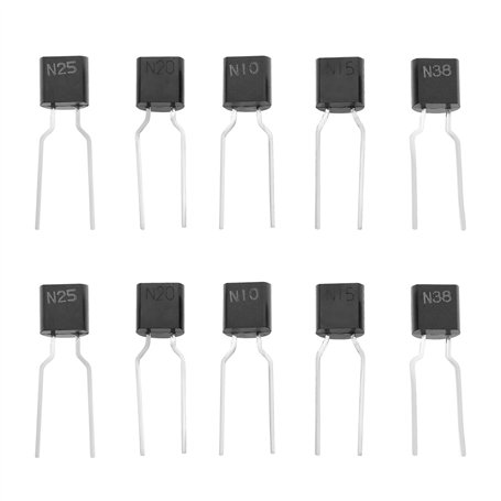 VGOL 10PCS Fusibles Semi-conducteurs ICP N-10 N-15 N-20 N-25 N-38 TO92 pour Circuits Jusqu'à 50 V pour l'automatisation Industri