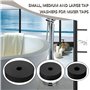 VGOL 30 Lot Rondelles Plates en Caoutchouc pour Robinets de Bain 3/8" 1/2" 3/4" pour Boulons Vis Robinets Appareils électroménag