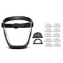 Dropfree Masque de Protection de Travail Masque de Protection Intégral Transparent Protecteur Anti-Poussière avec 10 Filtres Noi