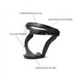 Dropfree Masque de Protection de Travail Masque de Protection Intégral Transparent Protecteur Anti-Poussière avec 10 Filtres Noi