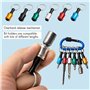 Sknrlko Porte-embout porte-clés Easy Release et Quick Change Porte-embouts de tournevis 2 jeux de 6 porte-embouts 1/4