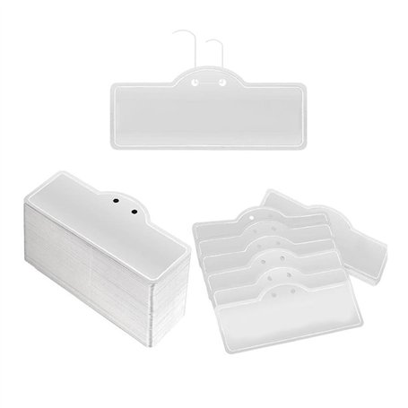 Qaautor 50PCS Arbre Étiquettes Double Face Identification Extérieure avec Fils Métalliques pour Marqueurs de Plantes