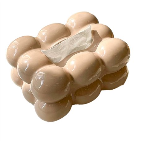 YEHEI Distributeur de Papier de Support de Boîte de Mouchoirs de de Bulle pour la Table à Manger de Salle de Organisateur Élégan