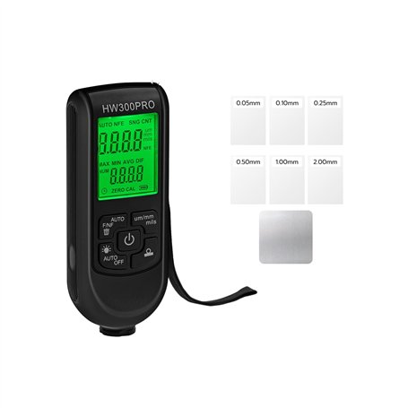 Tolesum Testeur numérique d'épaisseur de couche de peinture pour voiture avec corde portable