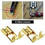 eMagTech Lot de 50 connecteurs à sertir 6,3 mm - Fiche plate coudée à 90° - Avec 50 manchons isolants pour interrupteur d'appare