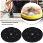 ECSiNG Lot de 2 tampons d'interface en éponge douce de 150 mm de diamètre, 25 trous auto-agrippants pour tampons abrasifs