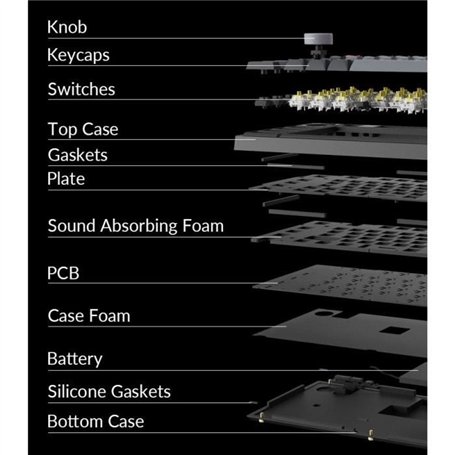 Clavier mécanique gamer - Switch mécanique Red - KEYCHRON Q3 Pro SE - ANSI - Rétroéclairage RGB