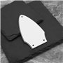 LT Easiyl 1 pickguard blanc à 3 couches compatible avec Gibson Flying V Neck Adjusting Rod Cover Guitar Accessories White Black 