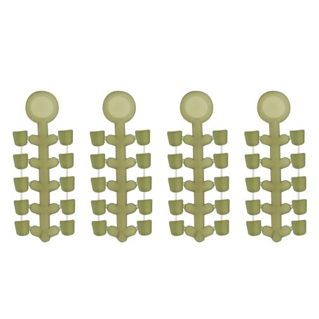 SG Store 40pcs Perles de Pêche à la Carpe Appâts de Pêche en Silicone Perles d'arrêt Crochet de Pêche Bouchon Terminal Accessoir