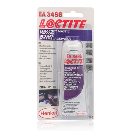 Loctite EA 3498 - mastic pour étancheité et montage de pot d'échappement - résiste jusqu'à 800 °C - tube 150 gr