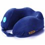 Travel Blue Oreiller Massant de Voyage Ergonomique- Coussin Voyage Massage Tranquillité - Coussin de Cou en Mousse à Mémoire de
