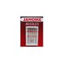 Aiguilles Janome HA 15 x 1 Taille Standard 90 (14) - Pointe Régulière - Compatible avec tous les modèles Janome - Lot de 5