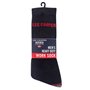 Lee Cooper LCSCK603 Chaussettes de travail pour hommes, noir/rouge, paquet de 5