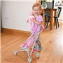 Dolly Tots Poussette Simple et Poupée | Pliable Avec Parapluie | Comprend Une Poupée Assortie