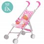 Dolly Tots Poussette Simple et Poupée | Pliable Avec Parapluie | Comprend Une Poupée Assortie