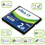 Vida IT Carte Mémoire CF Compact Flash 2 Go Vitesse 200x Vitesse 30 Mo/s IDE 50 Broches pour Appareil Photo numérique Canon EOS