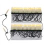 Lights4fun Guirlande Lumineuse de Noël avec 50 Bougies Crèmes LED Blanc Chaud à Pince pour Sapin Décoration de Noël pour Intérie