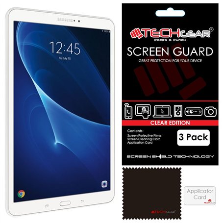 TECHGEAR [3 Pack] Protection d'Écran pour Galaxy Tab A 10.1