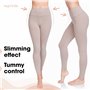 SOFTSAIL Leggings 95% Coton Leggings pour Femmes Taille Haute Longueur Totale Contrôle du Ventre Legging Pantalons Extensibles T