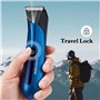 BarberBoss Rasoir corporel pour hommes - Tondeuse rechargeable sans fil pour poils du corps, Poitrine et des zones intimes, tond
