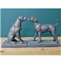 Lot de 2 serre-livres en forme de chien labrador Noir