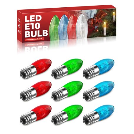 BrightArk E10 Jeu D'ampoules Rouges