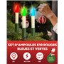 Bleues Et Vertes pour Guirlandes Lumineuses de Sapin de Noël