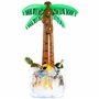 KreativeKraft Seau à Glace Palmier Gonflable 60L Glaciere Bouteille Boissons Accessoires Fête Tiki BBQ Été Decoration Piscine Pl