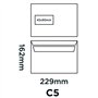 Blake Everyday | enveloppe C5 (16.2 x 22.9cm) avec fenêtre | lot de 500 unités | 100 GSM | enveloppes blanches | enveloppes auto