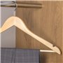 Hangerworld Lot de 10 Cintres en Bois à Barre Pantalon Antidérapante pour Costume 45cm