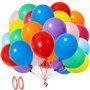 Ram® Lot de 50 ballons arc-en-ciel en latex multicolores de 25