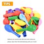 Ram® Lot de 50 ballons arc-en-ciel en latex multicolores de 25,4 cm pour fête prénatale, mariage, anniversaire