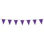Happium Guirlande de fanions de 10 m de couleur unie pour décoration de fête (violet)