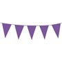 Happium Guirlande de fanions de 10 m de couleur unie pour décoration de fête (violet)