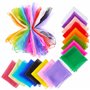 THE TWIDDLERS - 32 Écharpes de Danse Multicolores pour Bébé - Écharpes en Tissu Soie Sensorielles pour Enfants - Ribbons Sensori