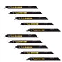 10 x SabreCut SCRS1122BF_10 225 mm 14 TPI S1122BF Lames de scie sabre à coupe rapide pour bois et métal compatibles avec Bosch D